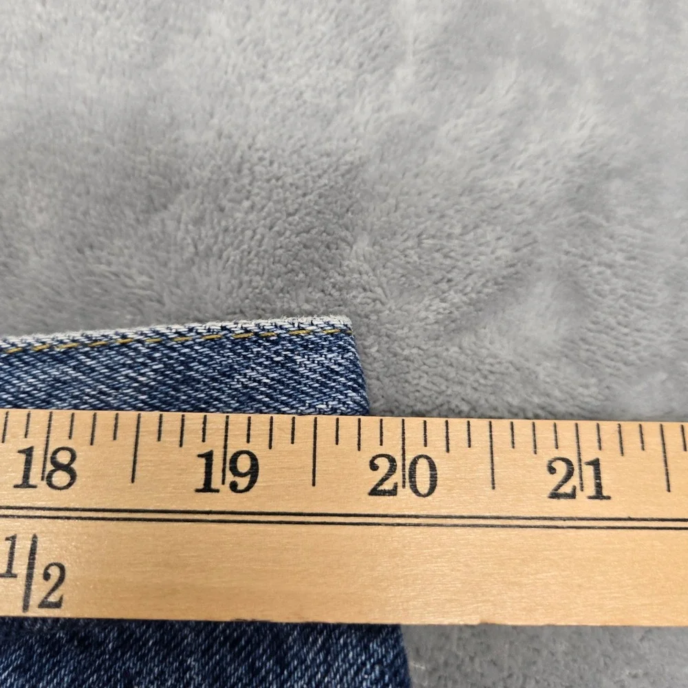Lee Riders Vintage High Waisted Mom‎ Jeans Medium Wash Blue Tapered Leg 39x26.5